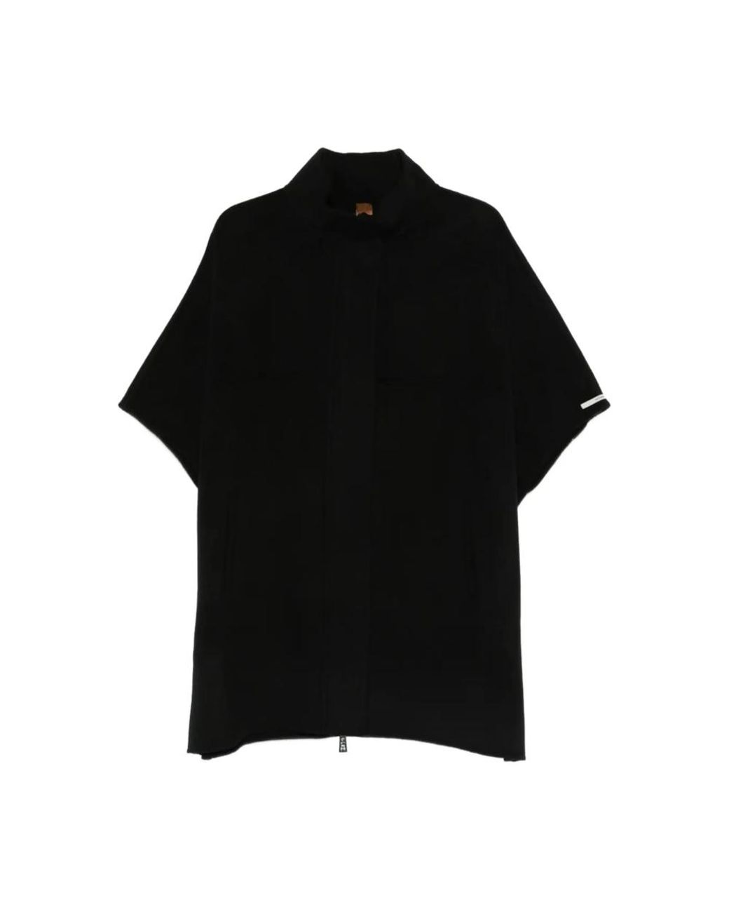 GLOX Black Double-Breasted Coat