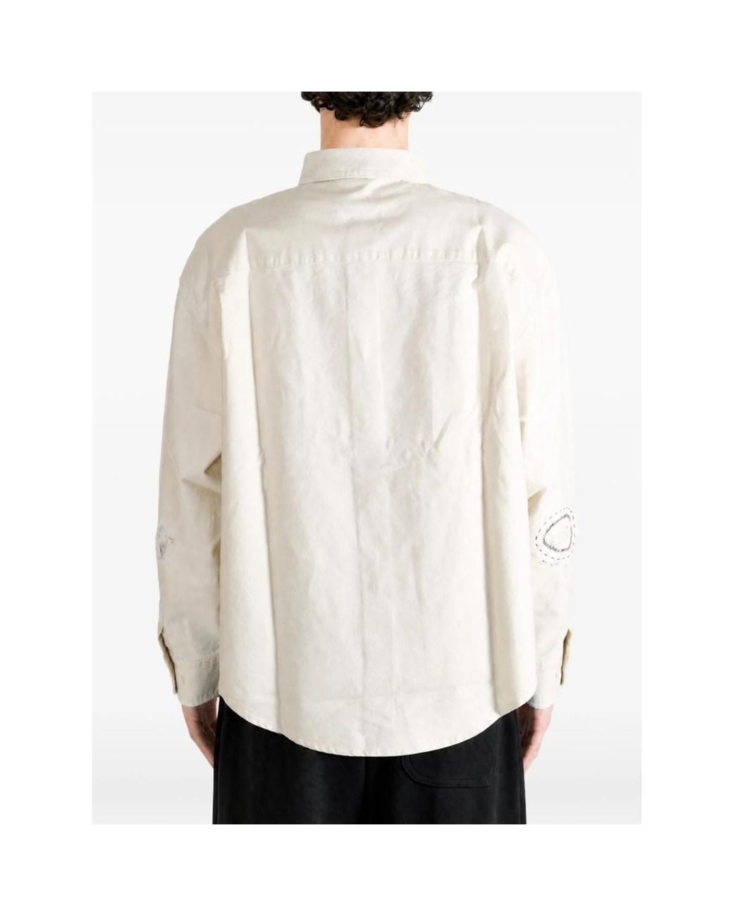Enfants Riches Deprimes White Everyday Graphic-Print Button-Down Shirt for men