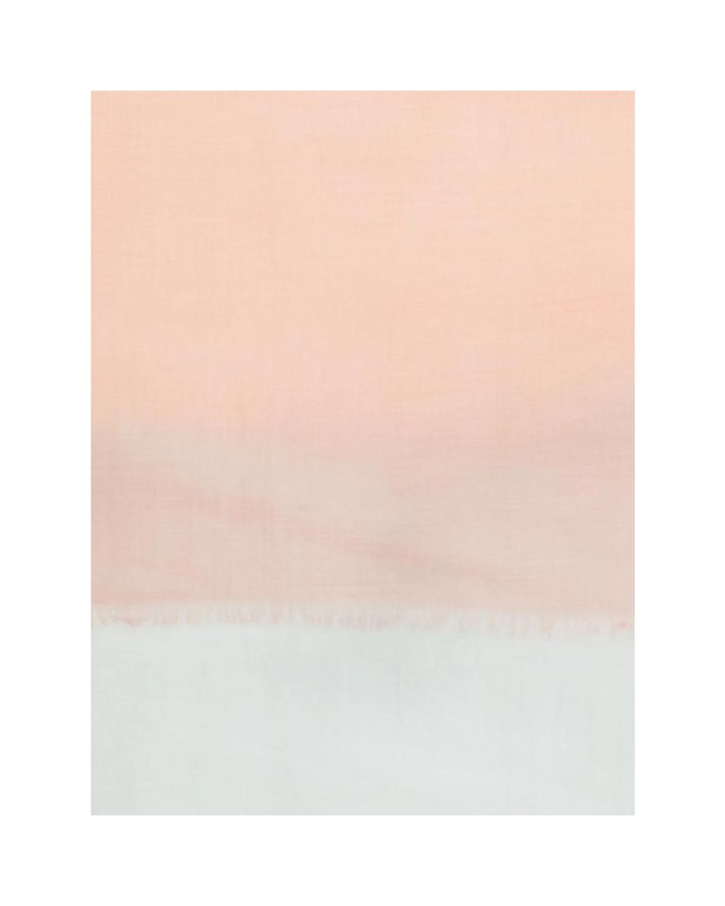 D'Aniello White Fringed Ombré-Effect Scarf