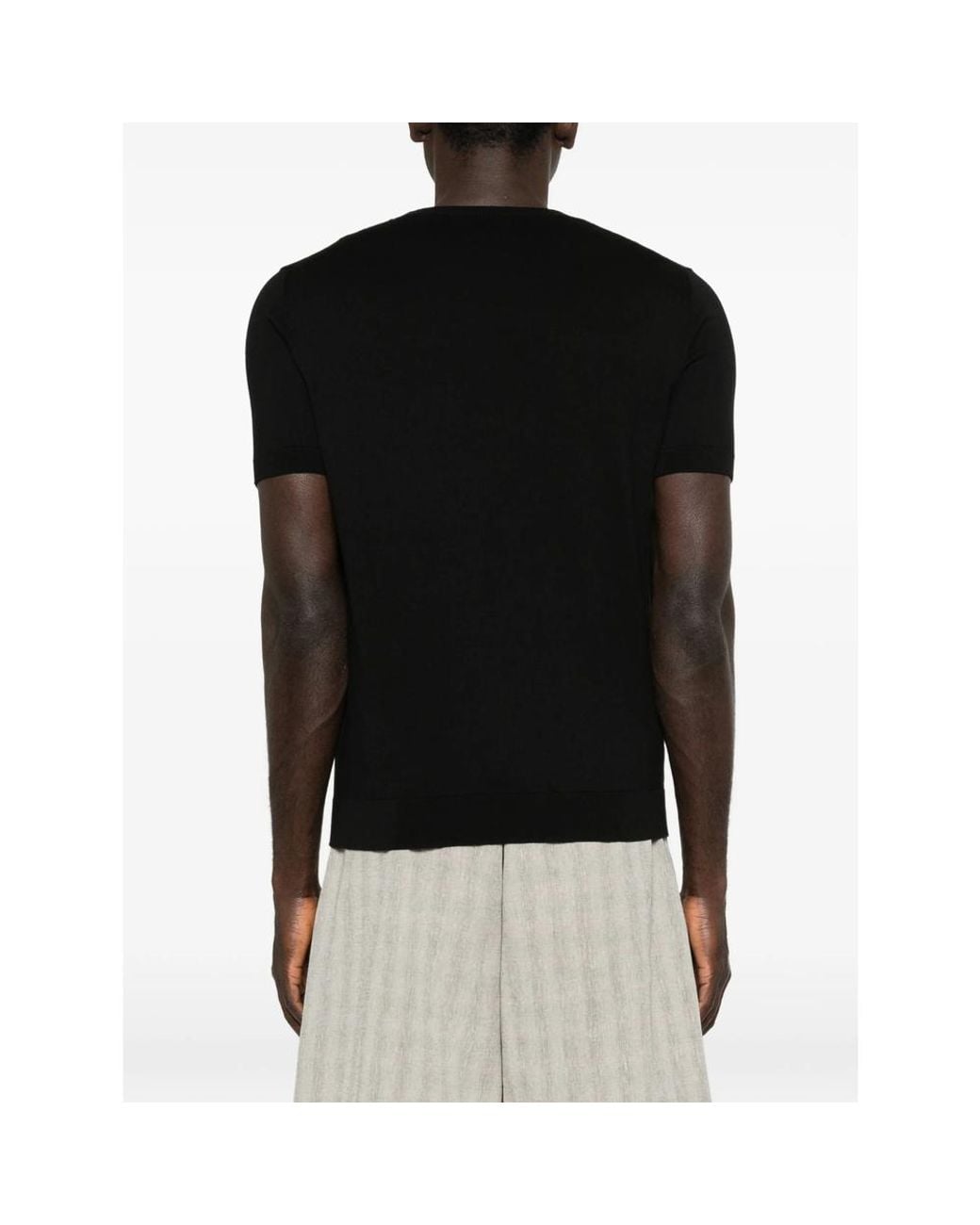 Eraldo Black Short-Sleeve T-Shirt for men