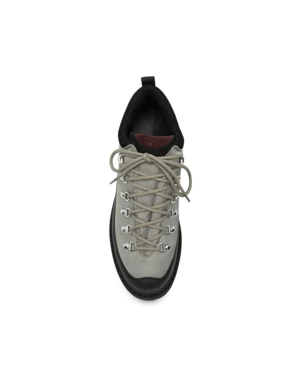Diemme Black Roccia Basso Lace-Up Panelled Sneakers for men
