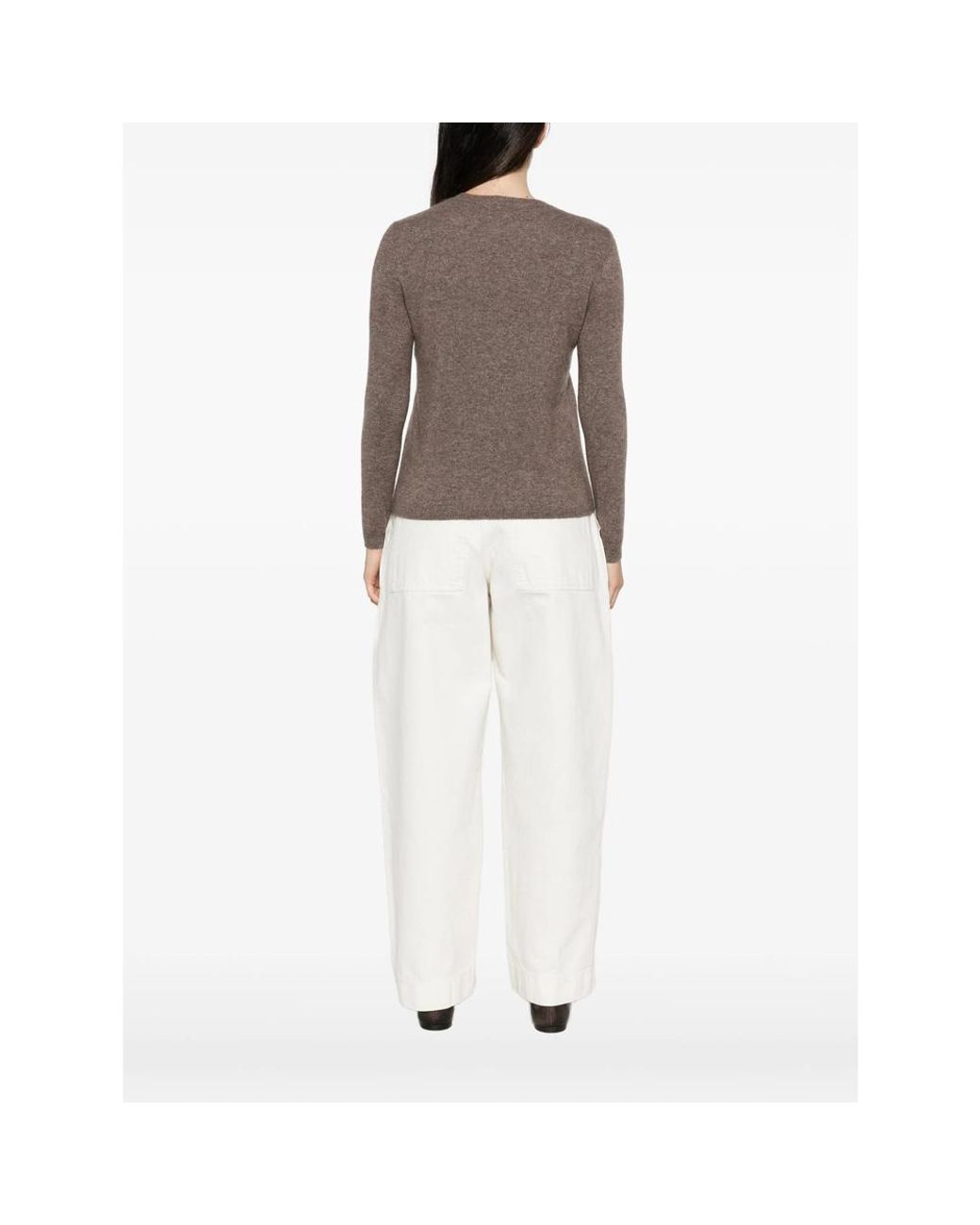 Co. Brown Crew-Neck Long-Sleeve Sweater