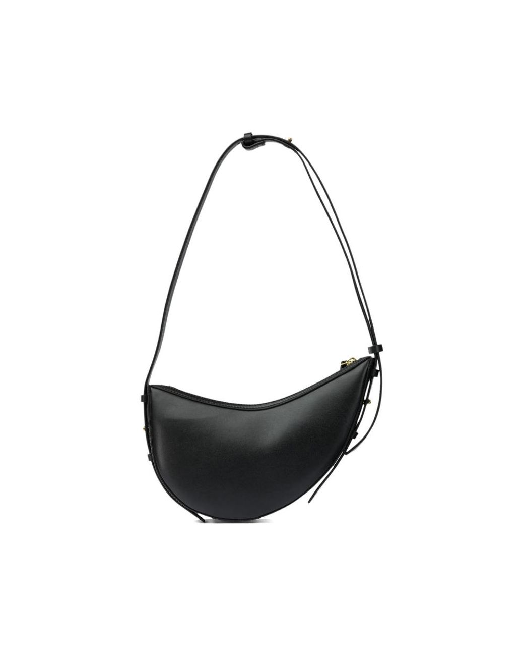 Soeur Black Mini Wino Curved Shoulder Bag