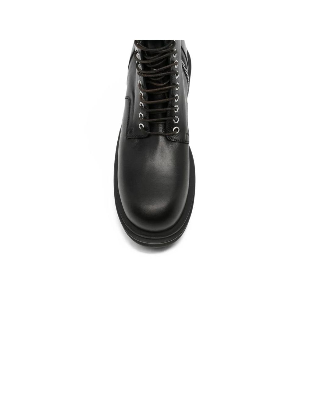 Rick Owens Black Lace-Up Boots for men