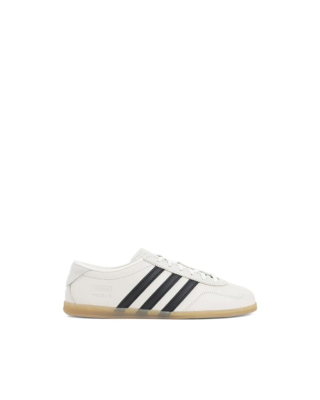 Adidas White Gazelle Lo Pro Leather Sneakers