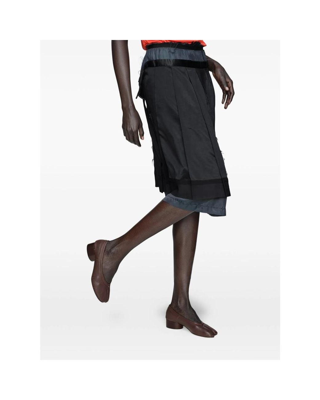 Maison Margiela Brown Tabi Ballet Flats