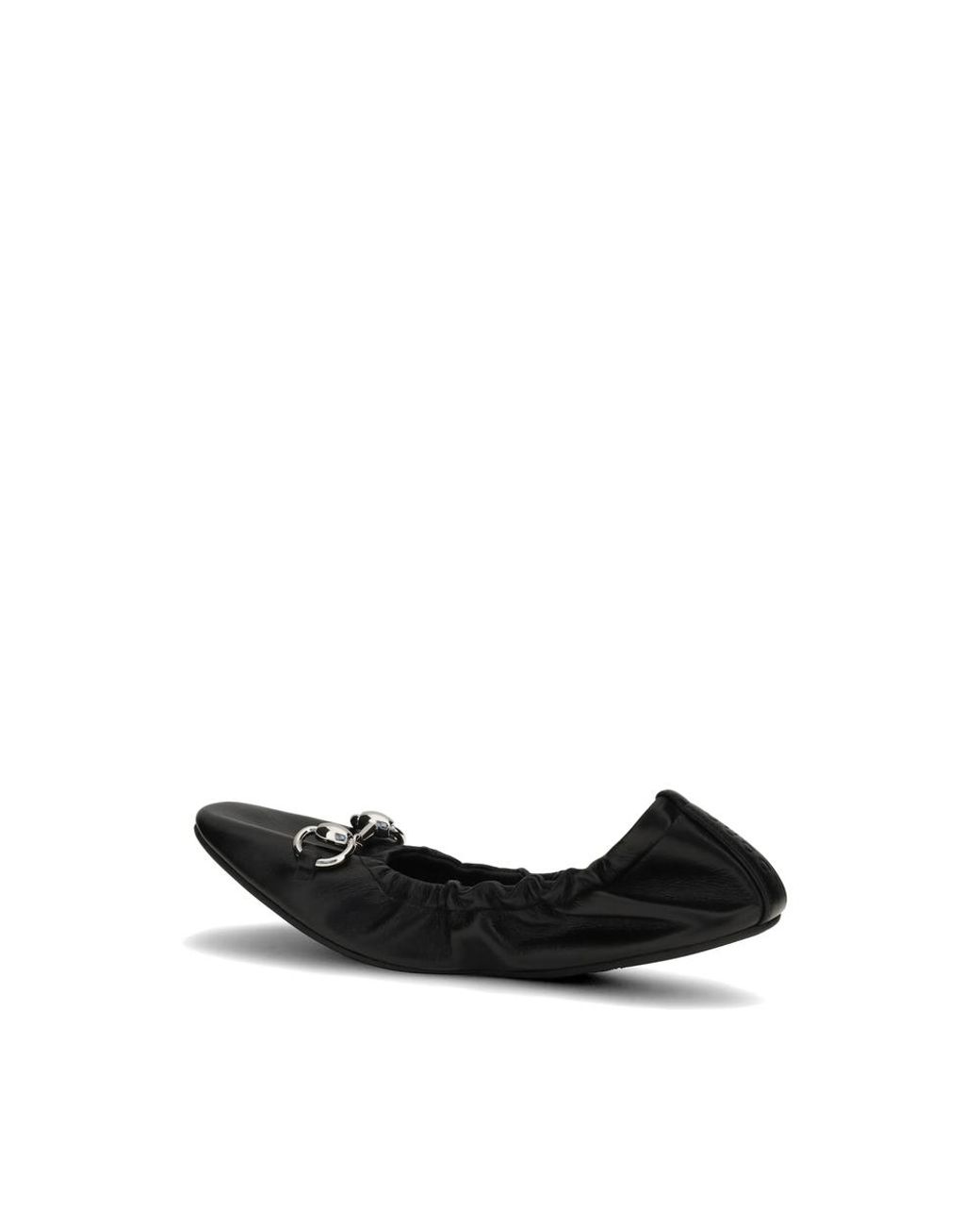 Gucci Black Ballet Flats