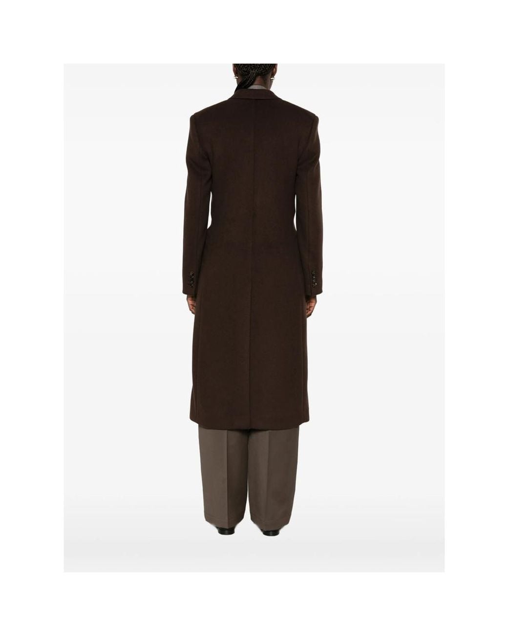 Stella McCartney Brown Double-Breasted Coats