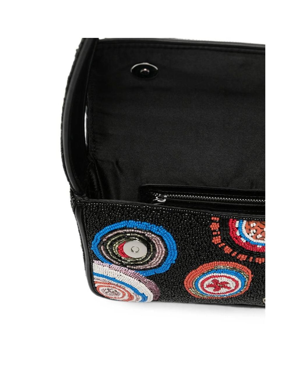 Staud Black Tommy Bead-Embellished Shoulder Bag