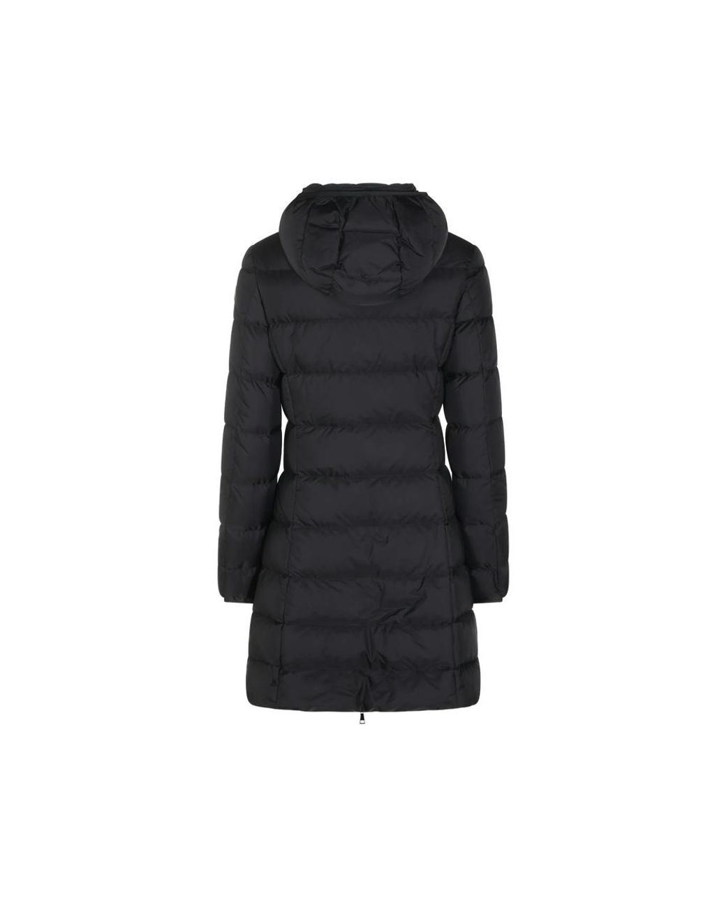 Moncler Black Gie Hooded Long Down Jacket