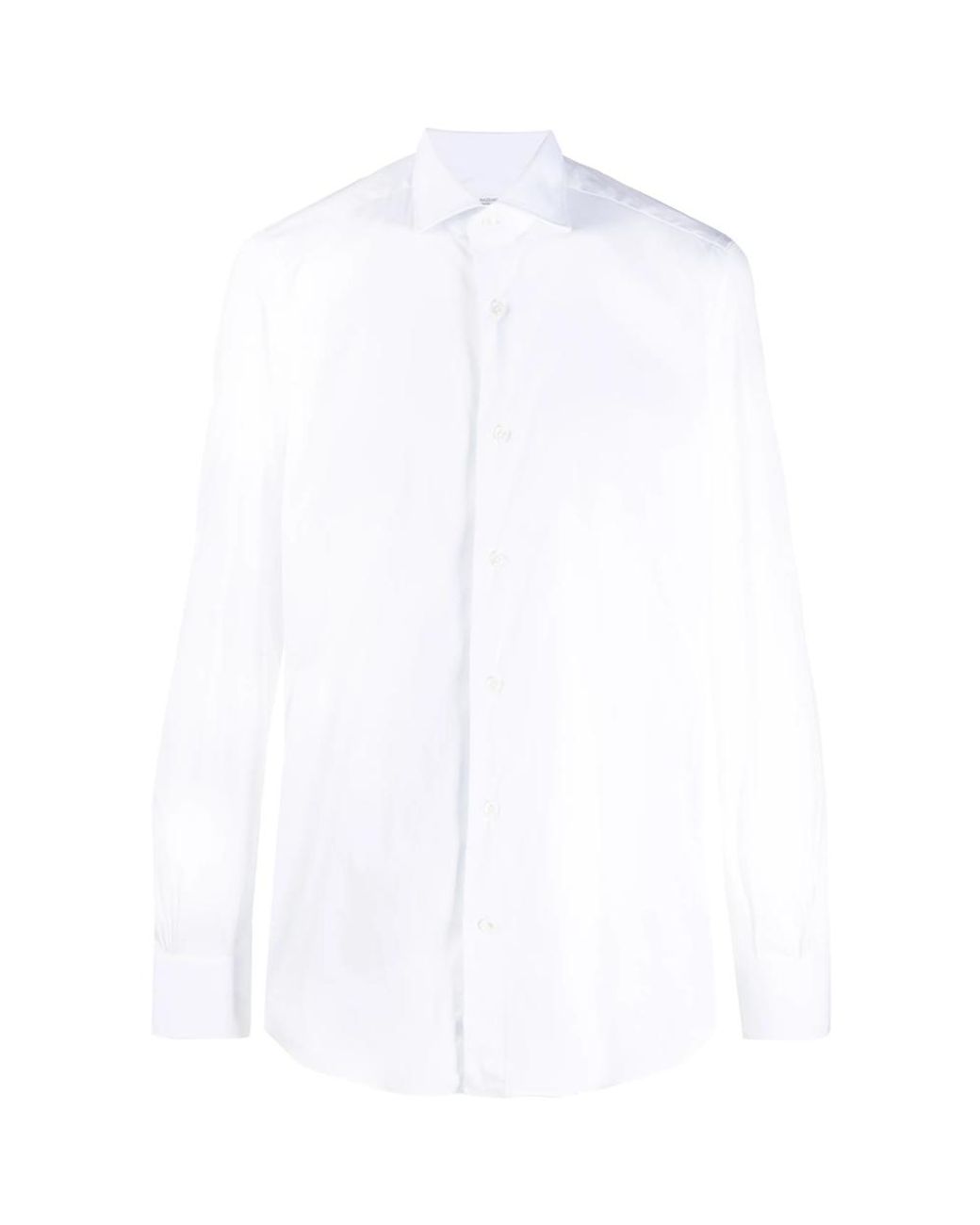 CAMICERIA MAZZARELLI White Plain Buttoned Shirt for men