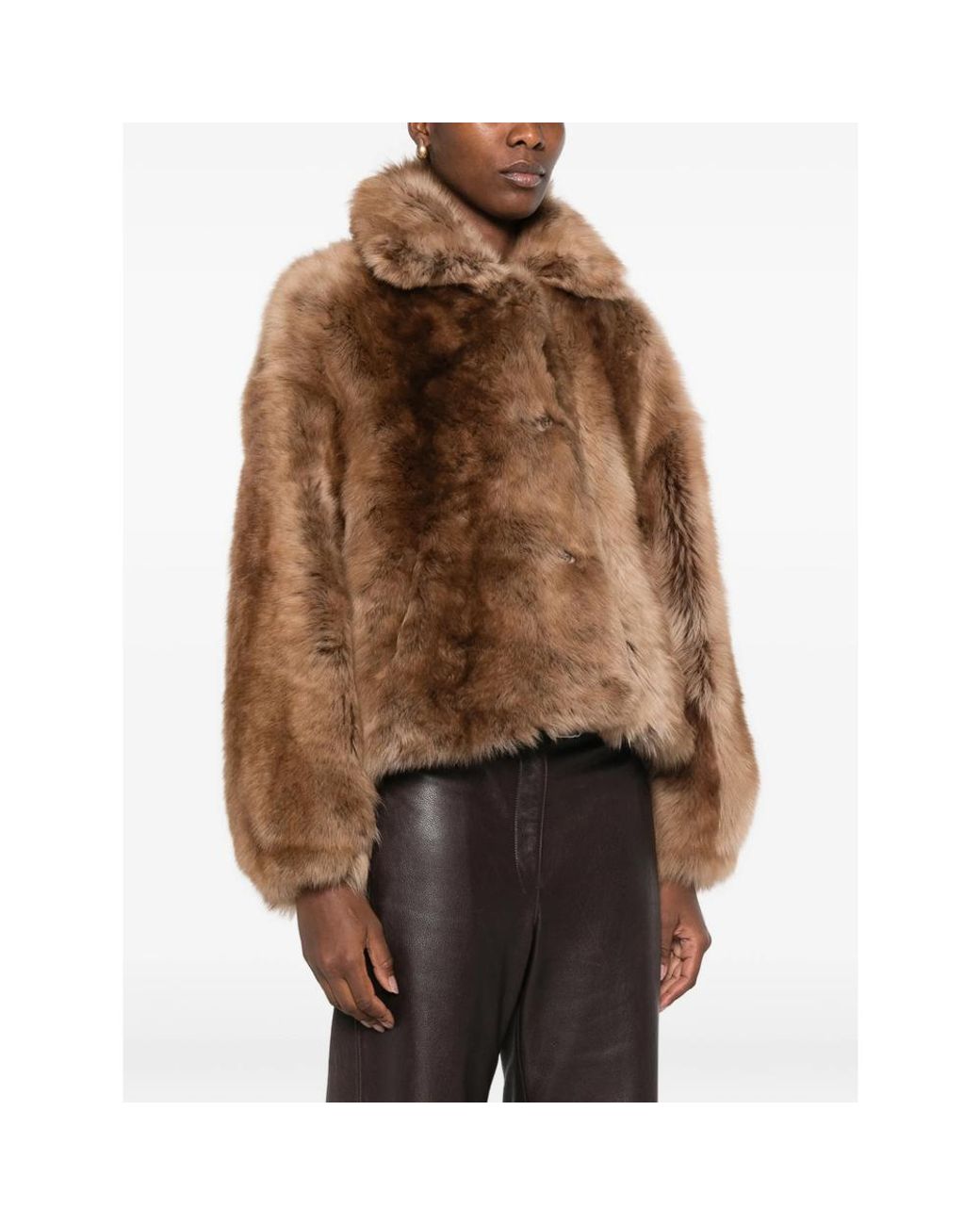 Emmeci Brown Silvia Shearling Jacket