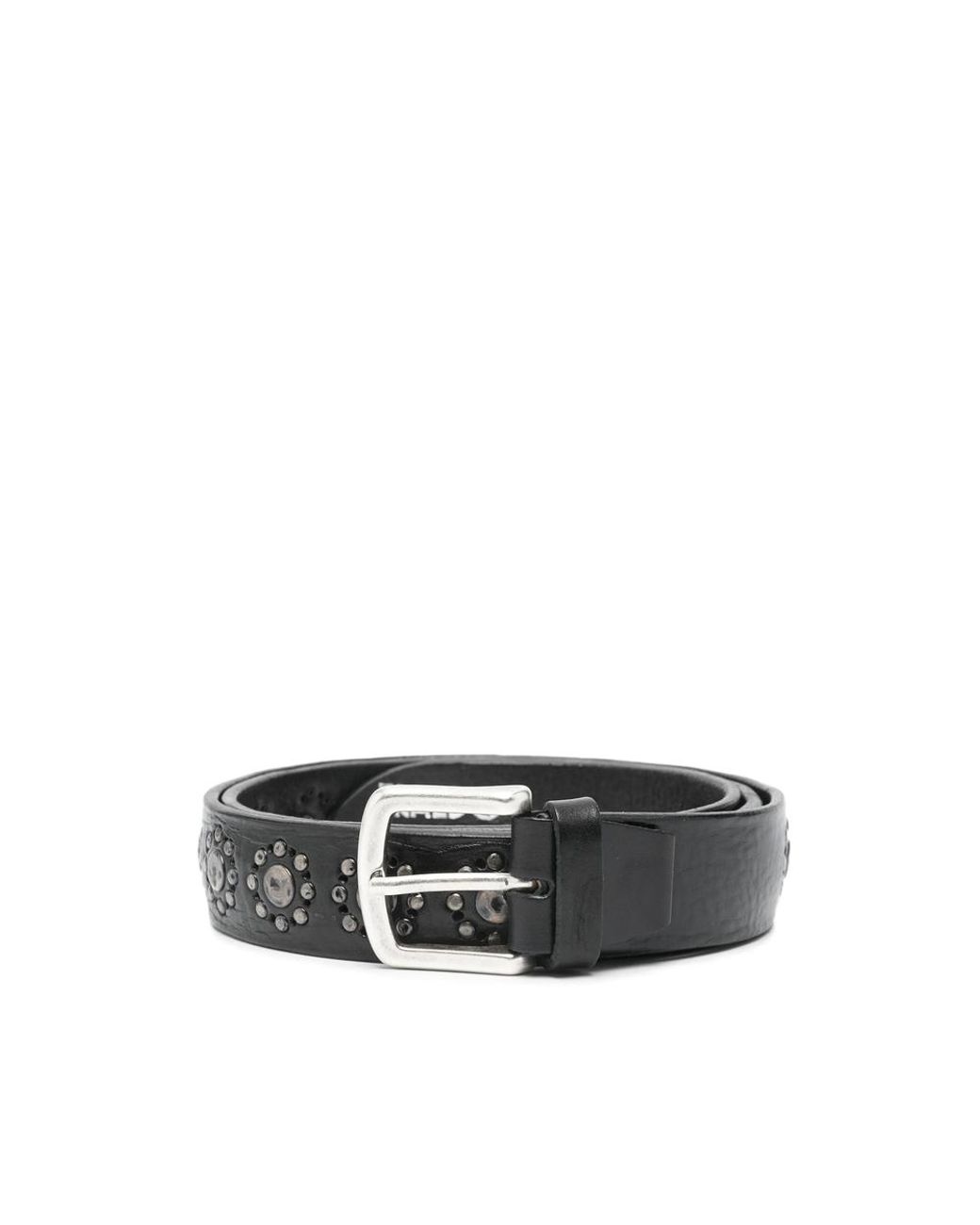 Eraldo Black Embellished-Buckle Belt for men