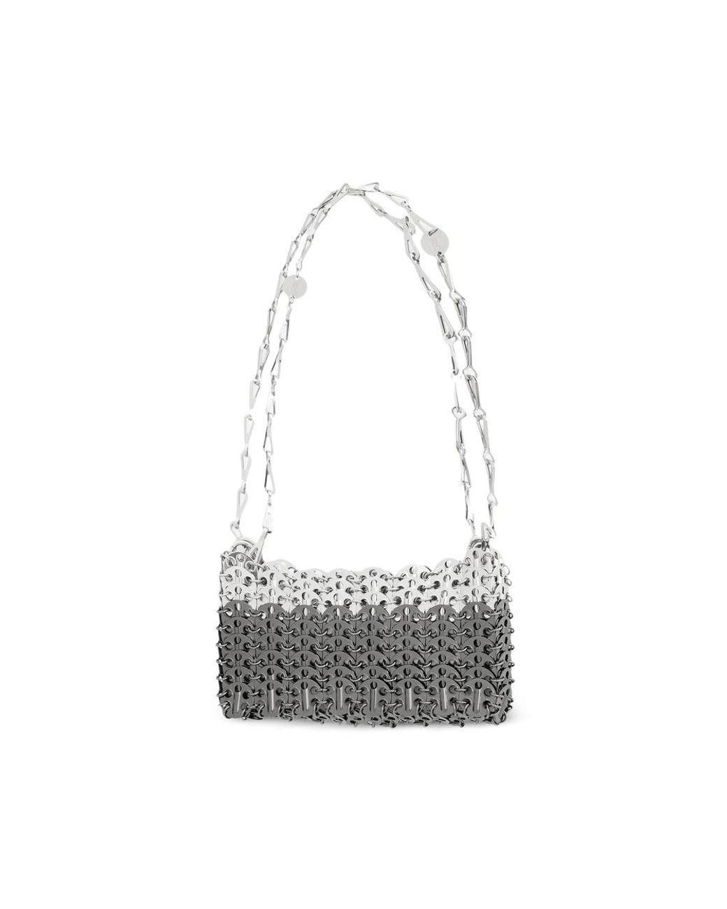 Rabanne White 1969 Skyline Nano And Ruthenium Bag