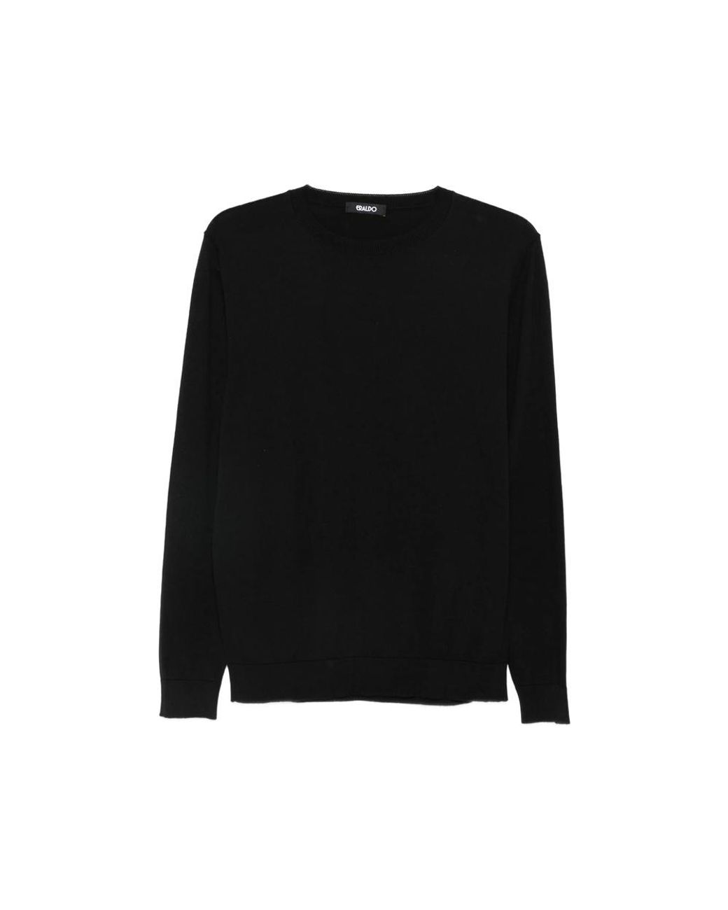 Eraldo Black Crew-Neck Sweater for men
