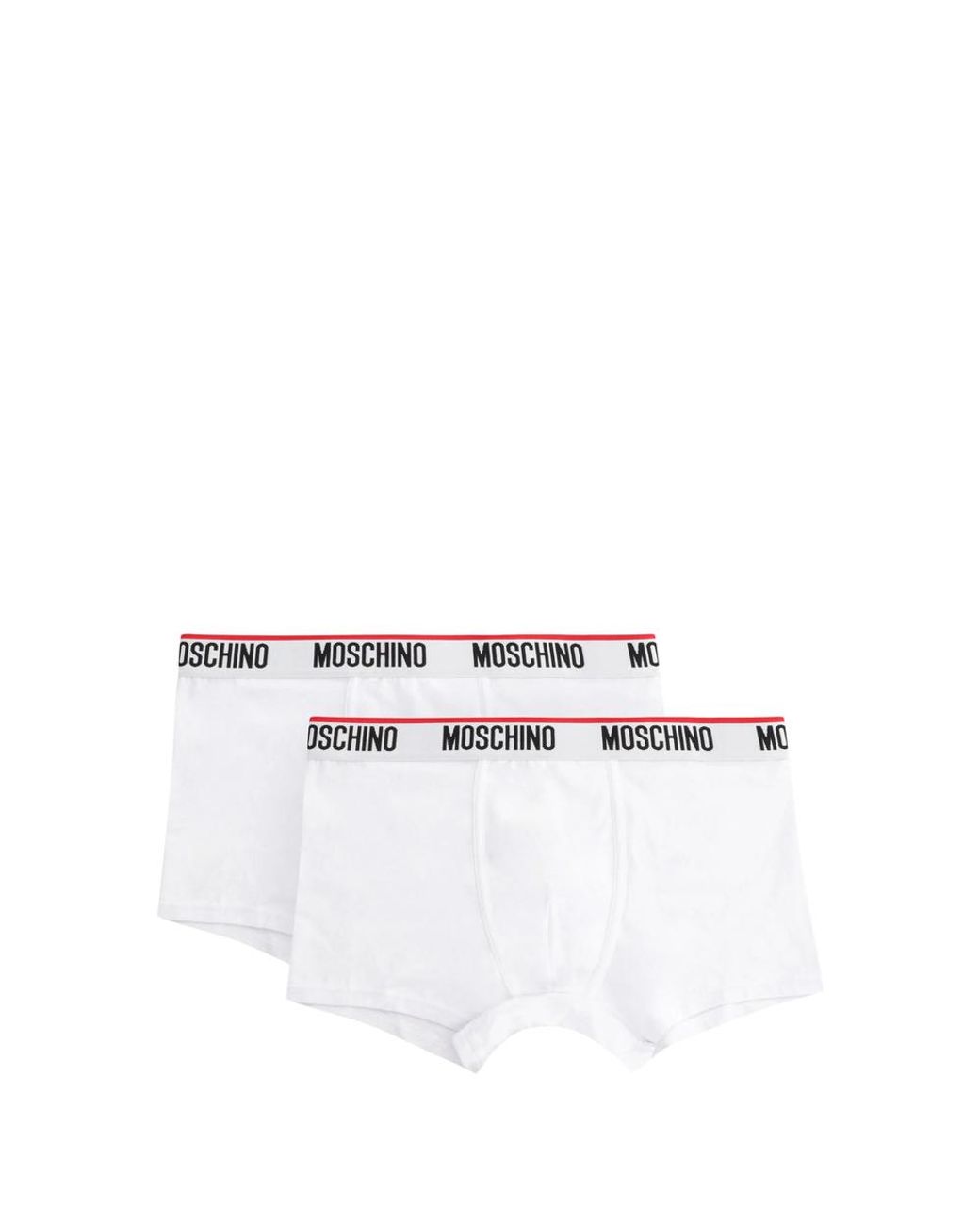 Moschino White Logo-Strap Boxers (Set Of Two) for men