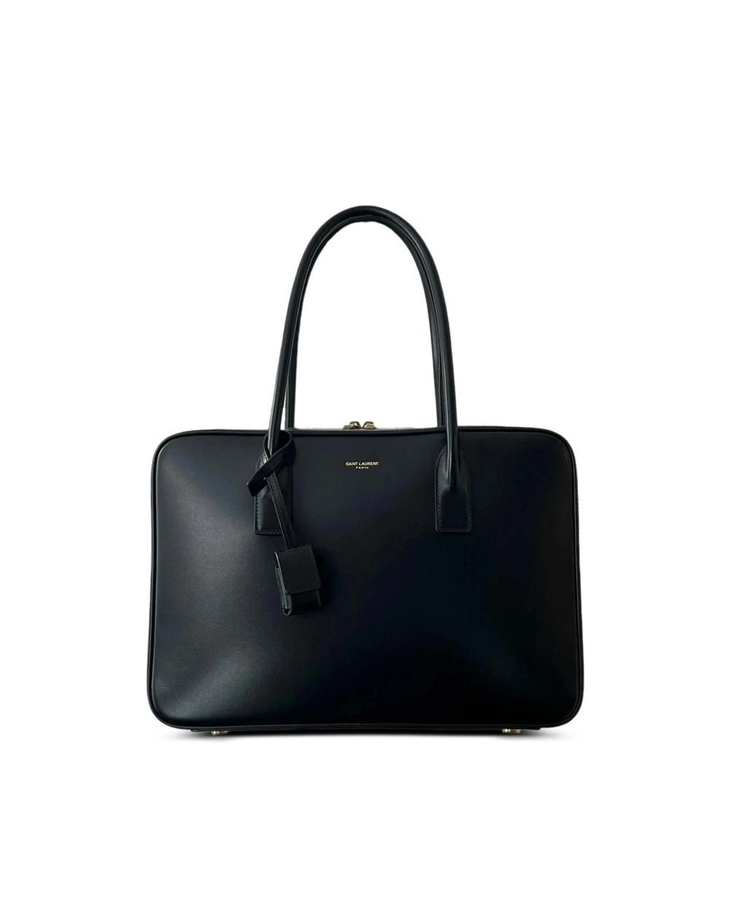 Saint Laurent Black Sac De Jour Bauletto Top Handle Shoulder Bag