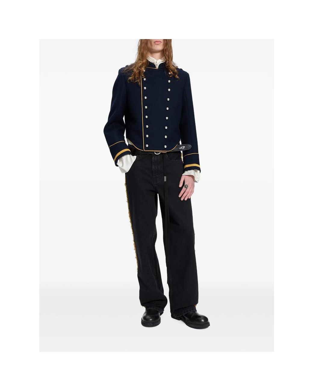 Ann Demeulemeester Black Hanno Loose-Fit Jeans for men