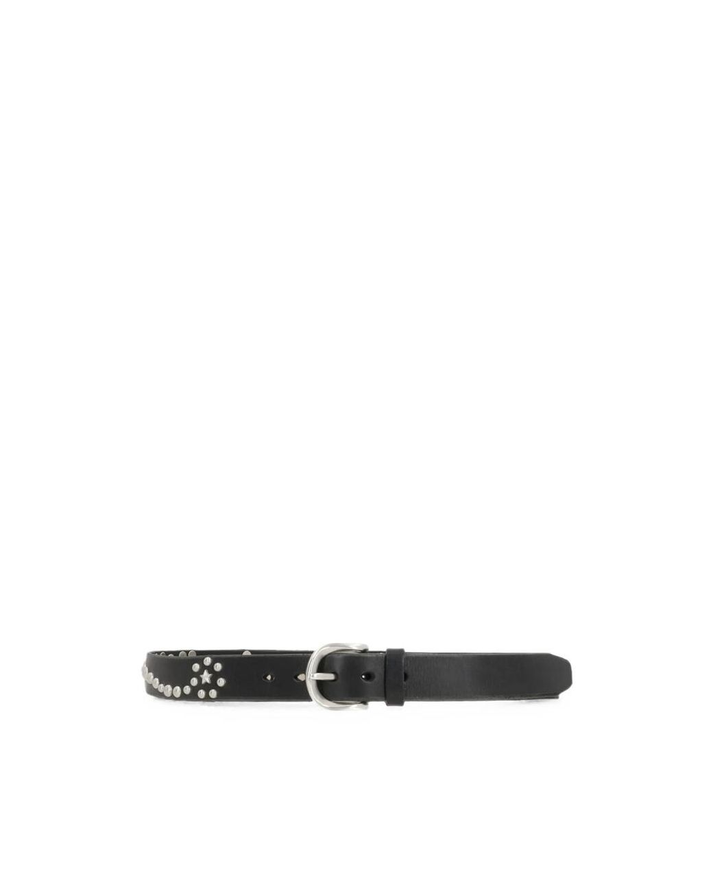 Our Legacy Black Star Fall Studded Leather Belt for men