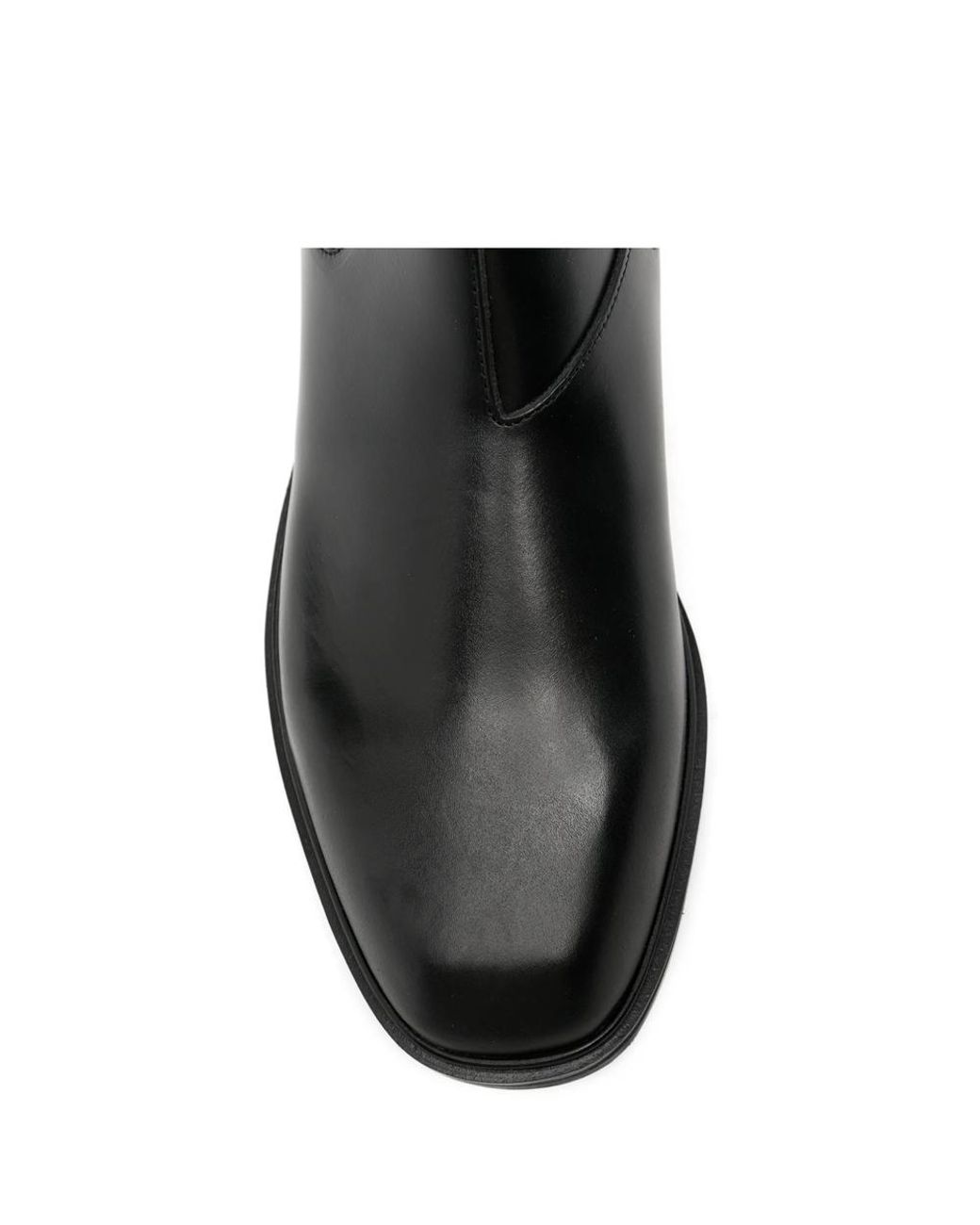VINNY'S Black Elasticated-Side Panel Boots for men