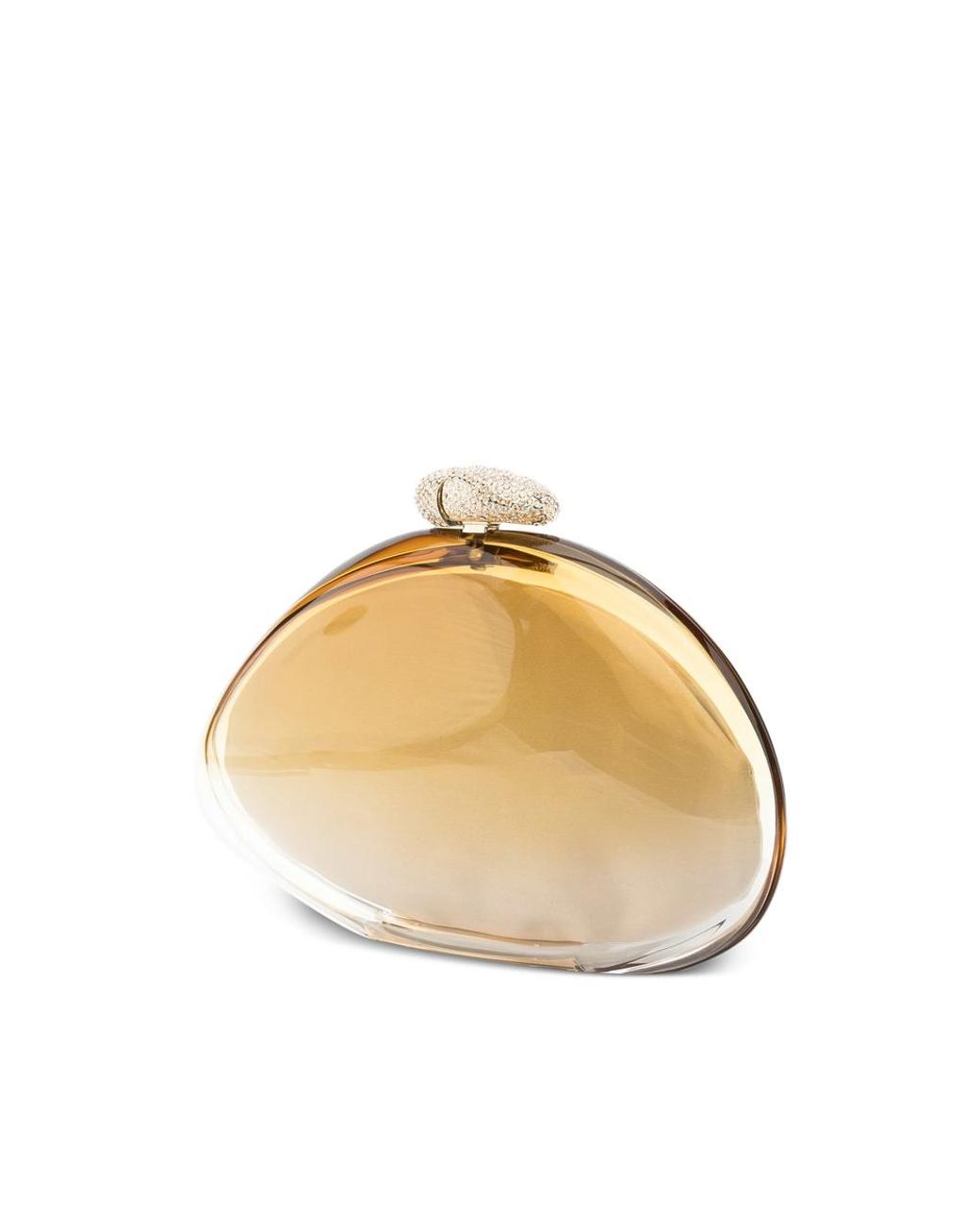 Benedetta Bruzziches Metallic Ariel Crystal-Embellished Clutch Bag