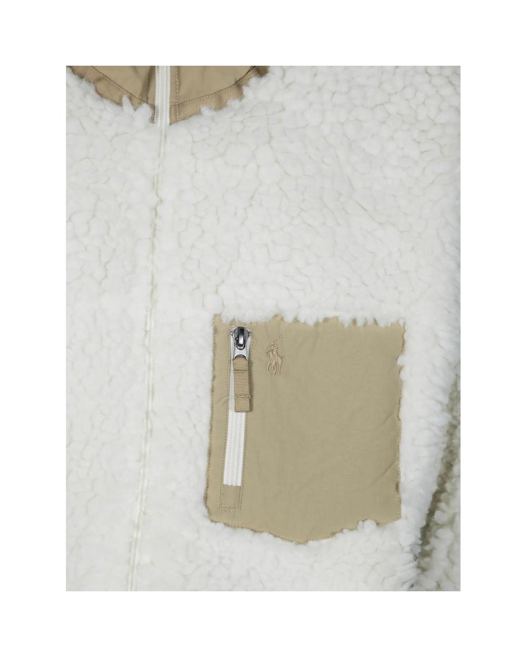 Ralph Lauren Gray Fleece Zip-Up Jacket for men