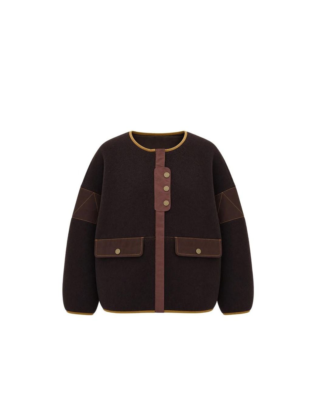 Sessun Black Panelled Wool Jacket