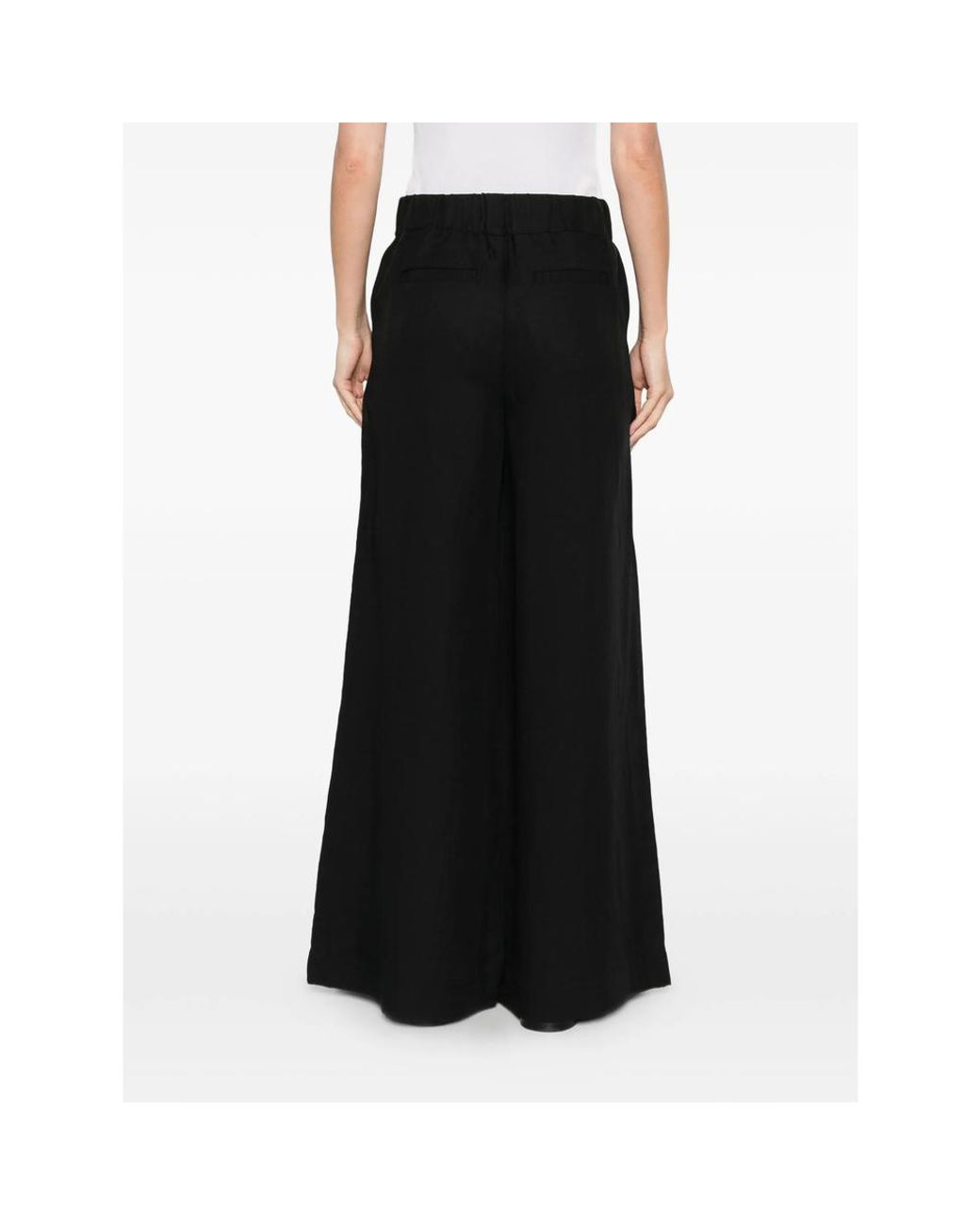 JC Sophie Black Elasticated Palazzo Pants