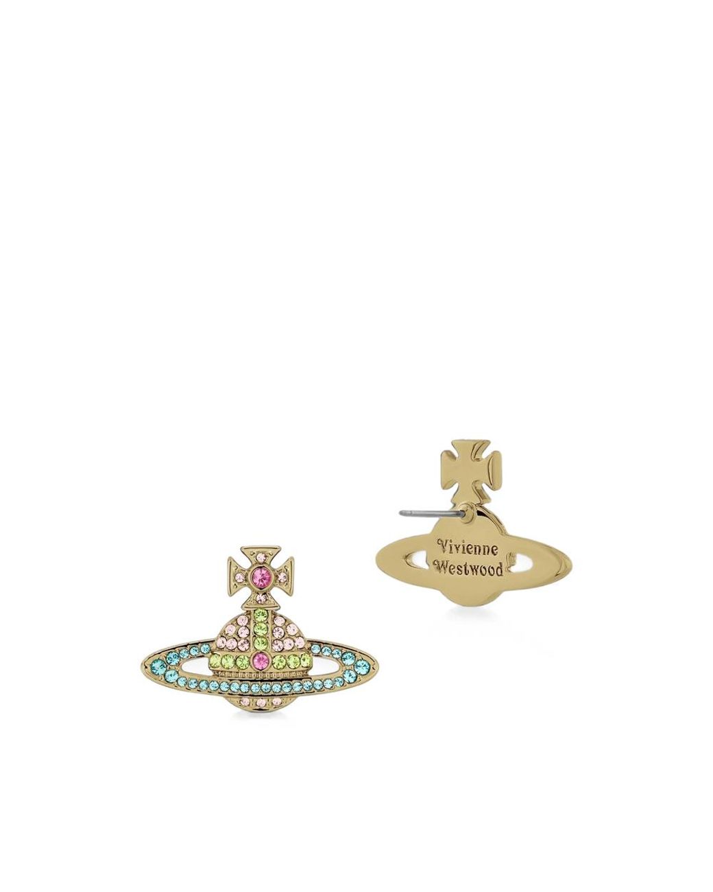 Vivienne Westwood Multicolor Kika Crystal-Embellished Orb Earrings