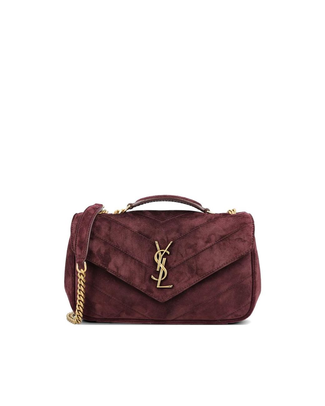 Saint Laurent Purple Shoulder Bags