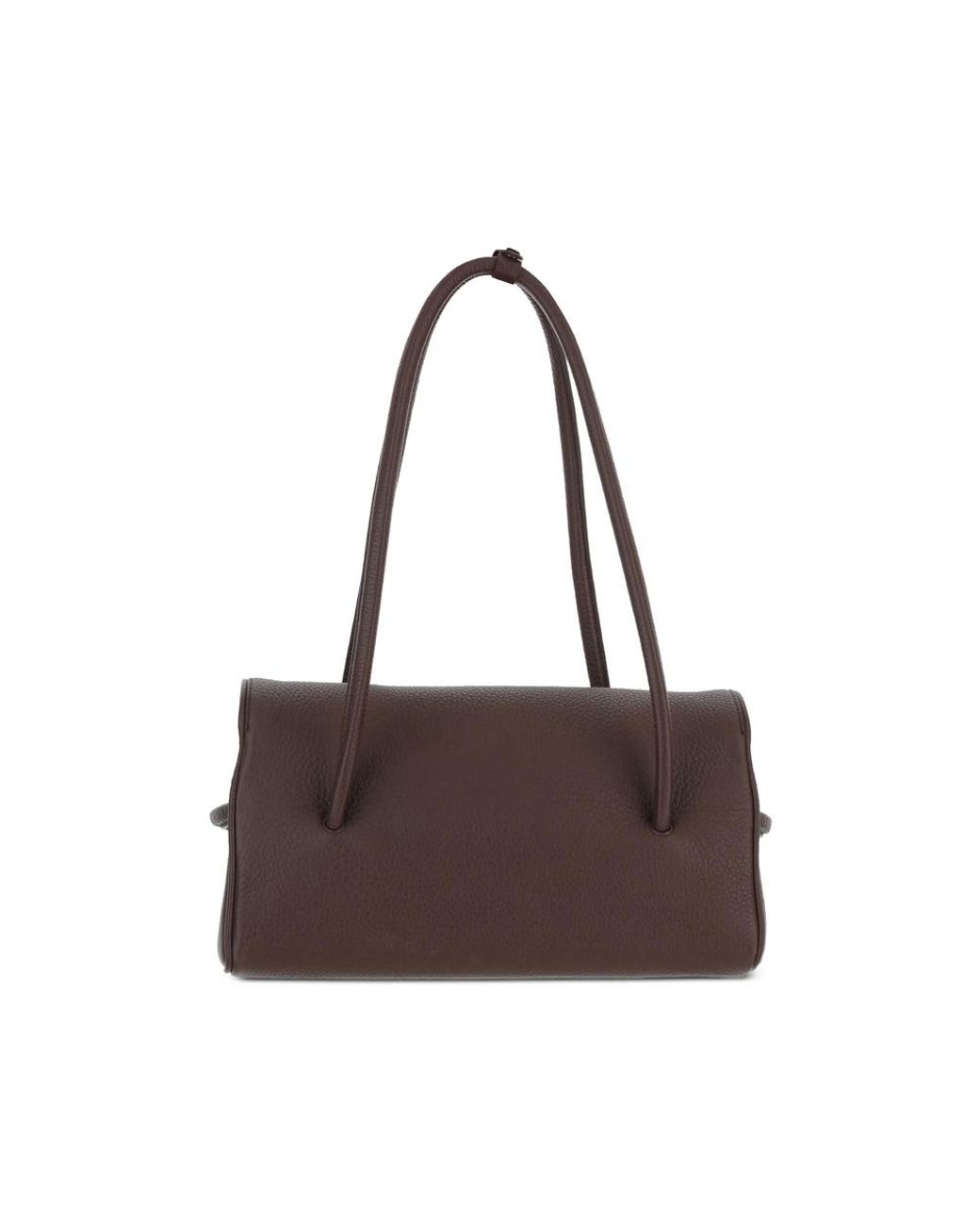 Jacquemus Brown Knot-Detail Pebbled Leather Tote Bag