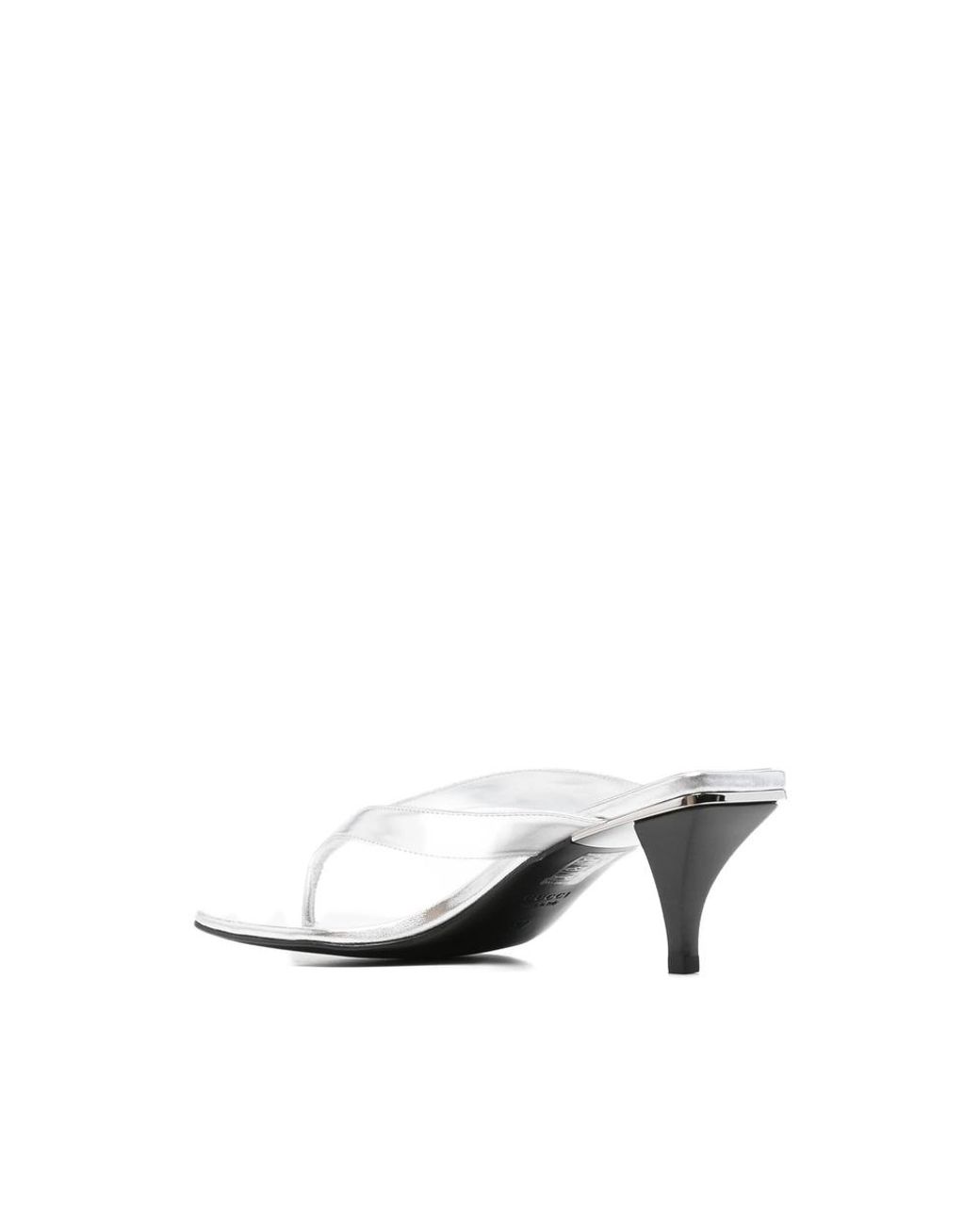 Gucci White Vittoria Thong Sandals