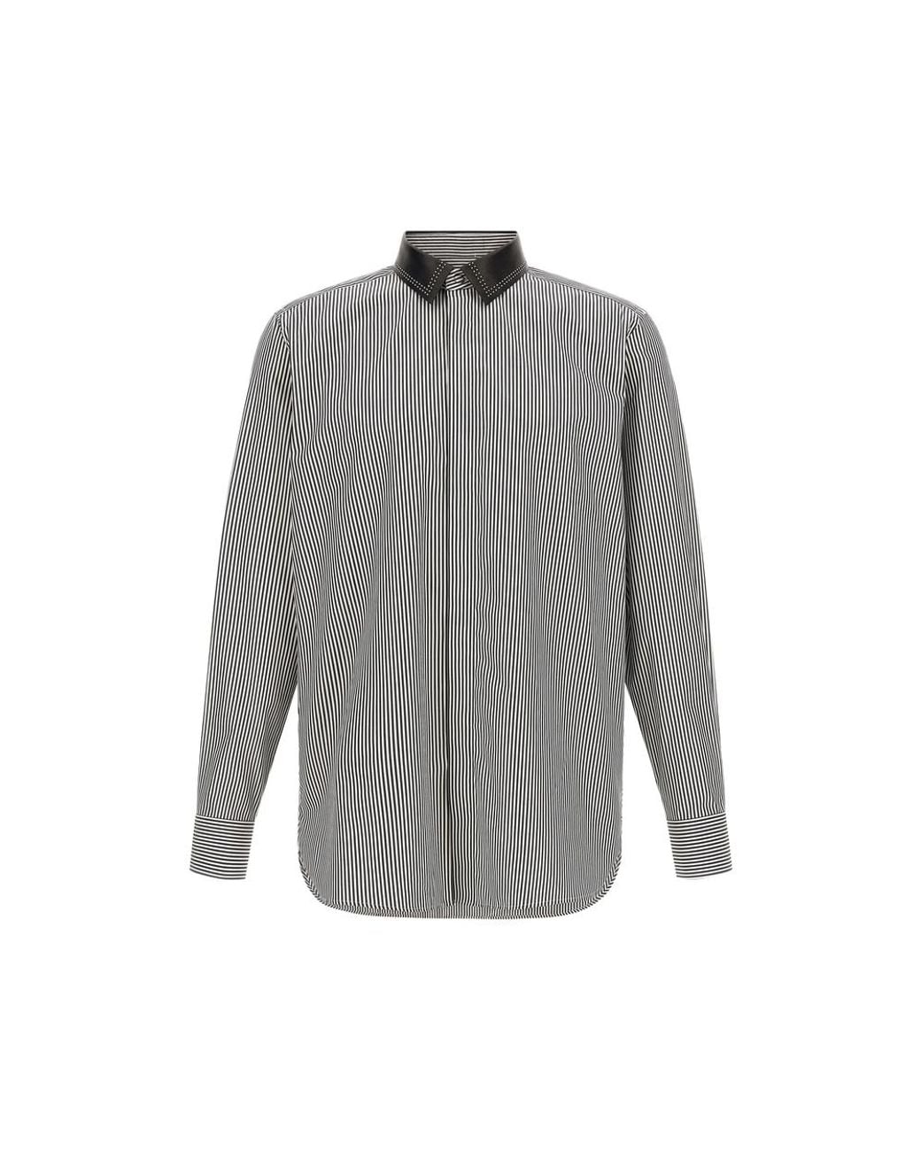 Tom Ford Gray Fine Bengal Stripe Fluid Fit Shirt for men