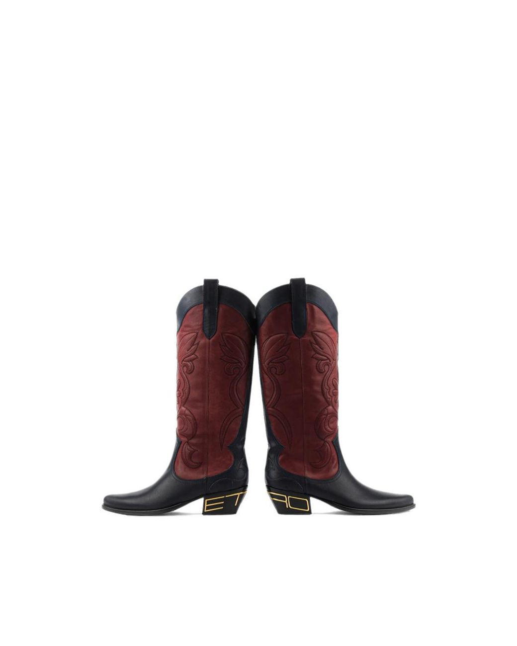 Etro Embroidered Texan Boots