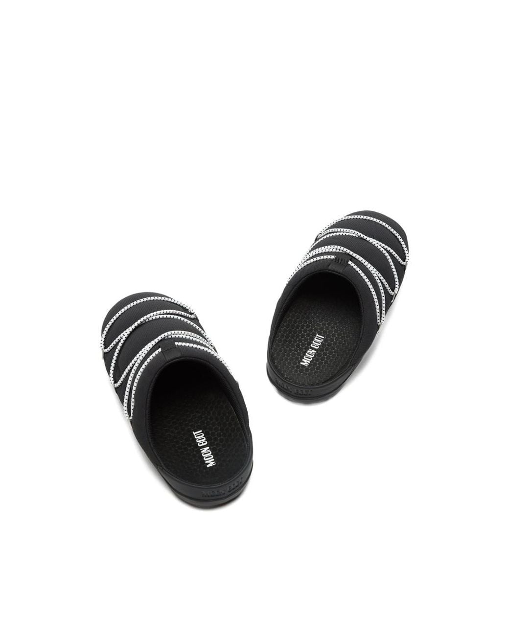 Moon Boot Black Soft Slippers for men