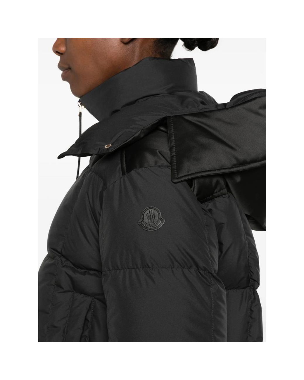 Moncler Black Legerete Quilted Hooded Jacket