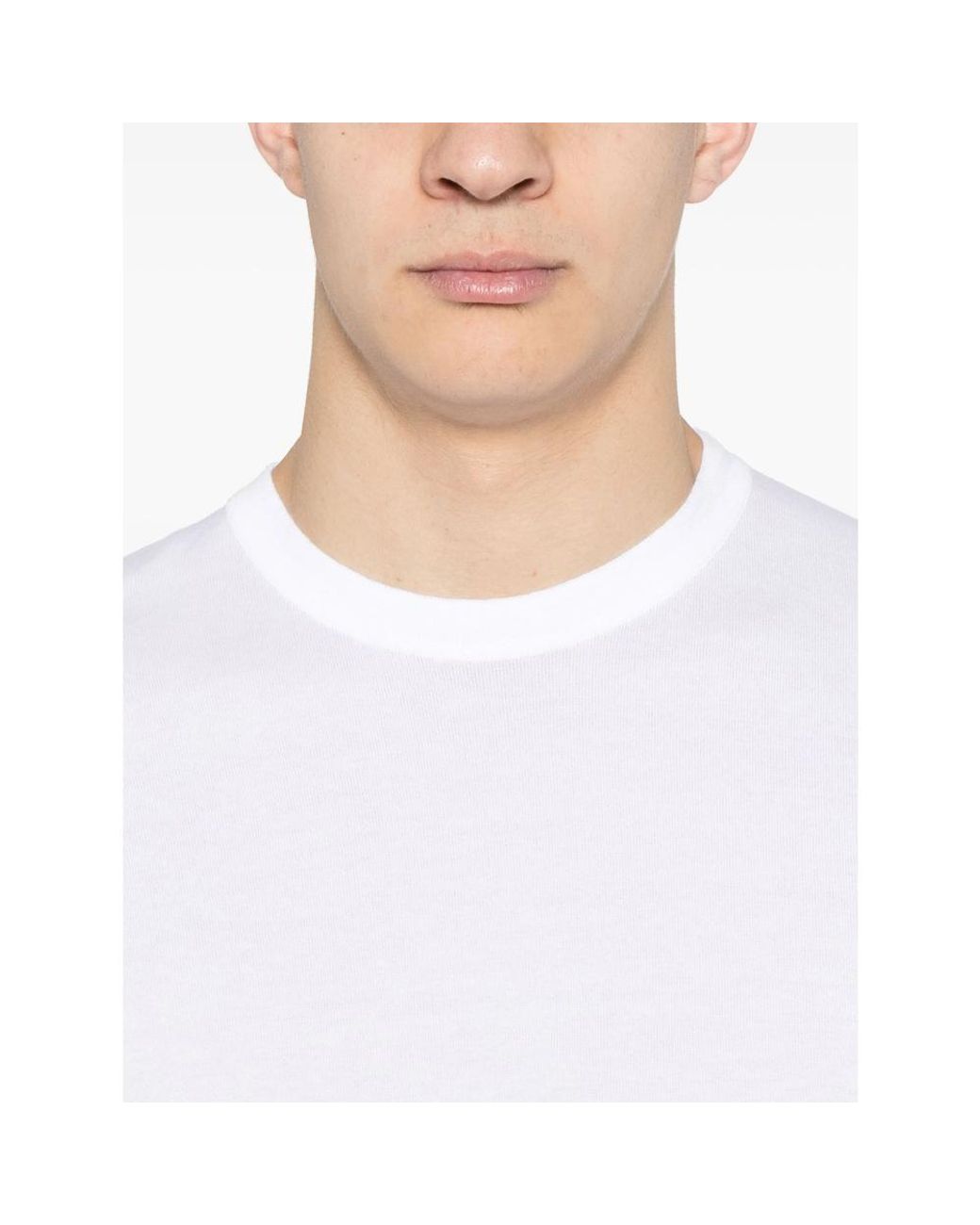 John Smedley White Lorca T-Shirt for men