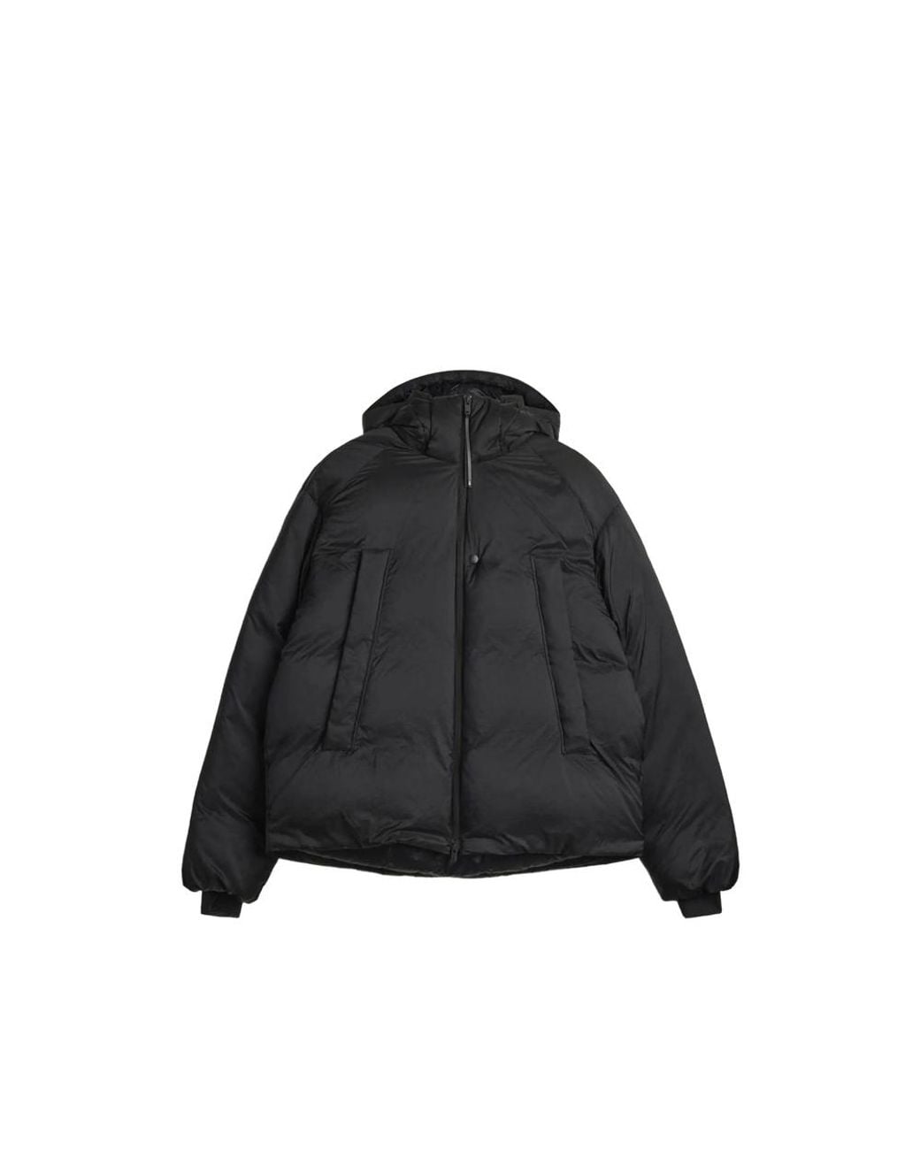 Y-3 Black Hooded Padded Jacket for men
