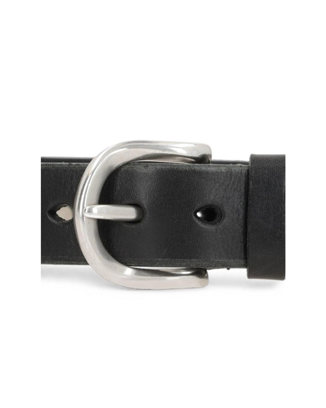 Our Legacy Black Star Fall Studded Leather Belt for men