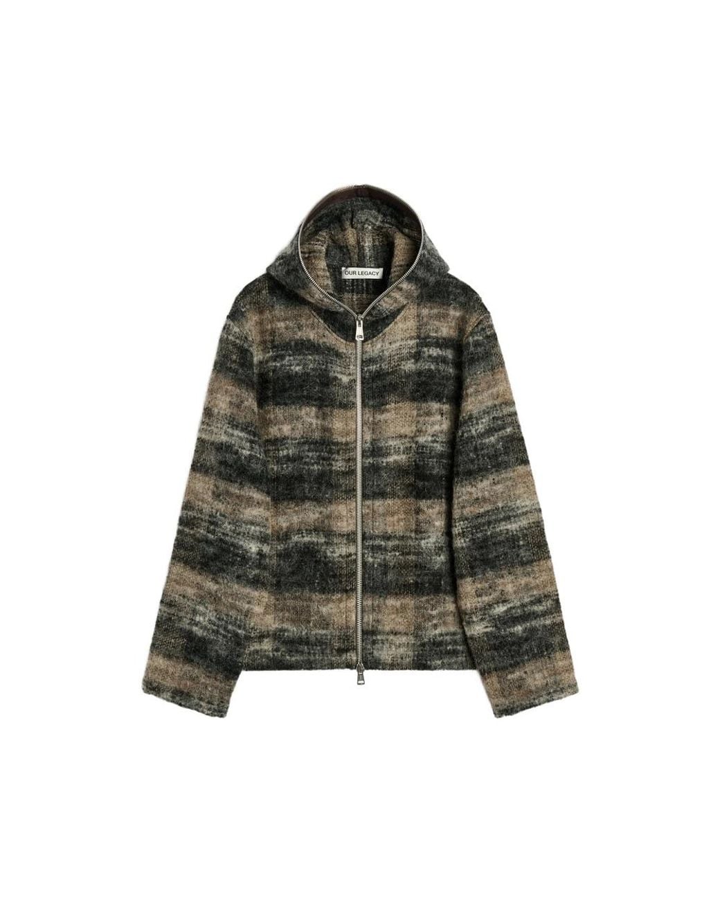 Our Legacy Green Full Zip Hoodie for men