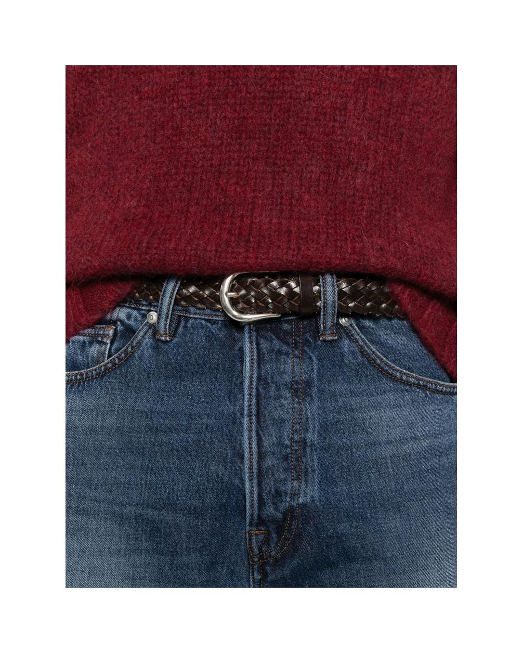 Nine:inthe:morning Blue Faded-Effect Jeans for men
