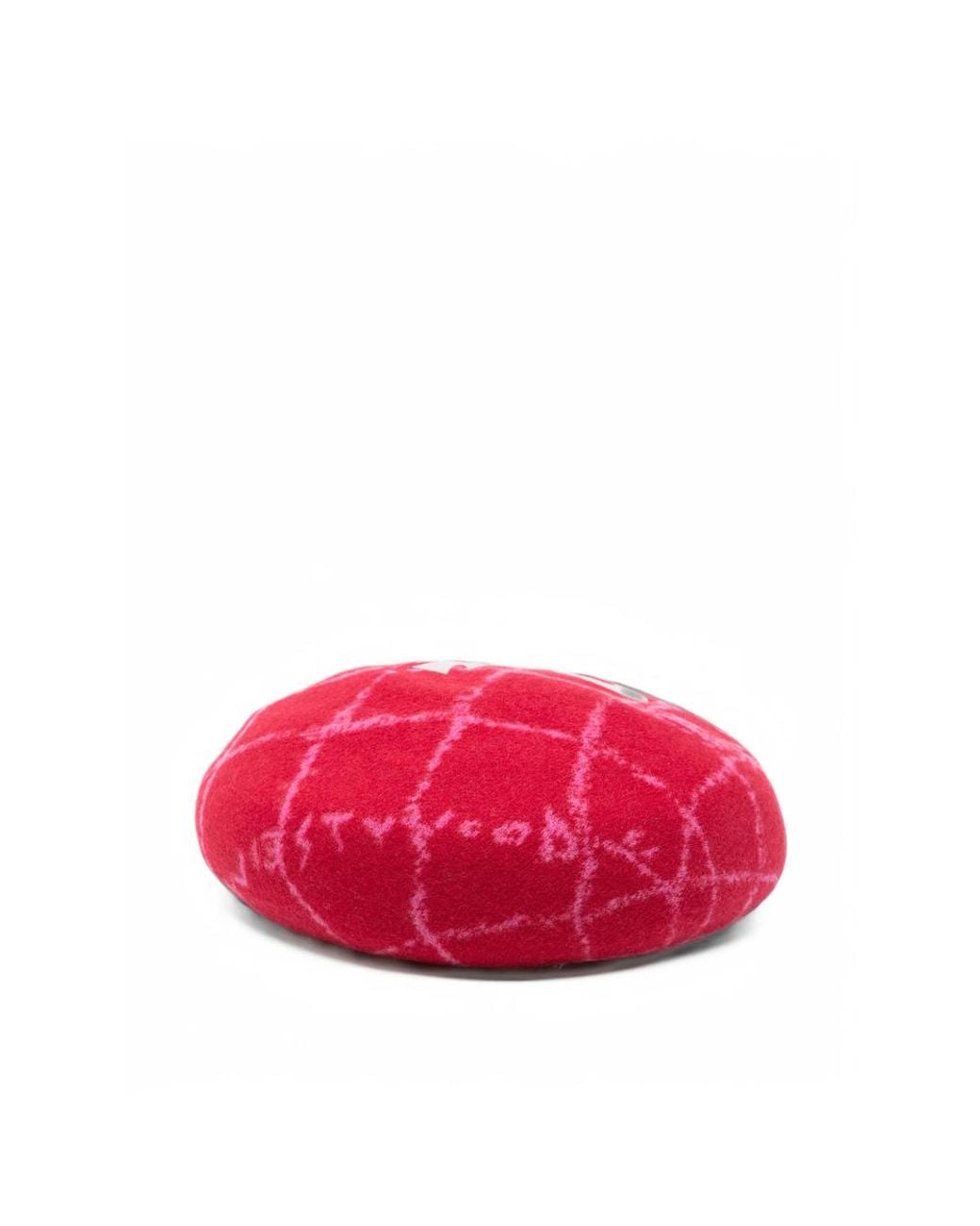 Vivienne Westwood Pink Orb Argyle Beret