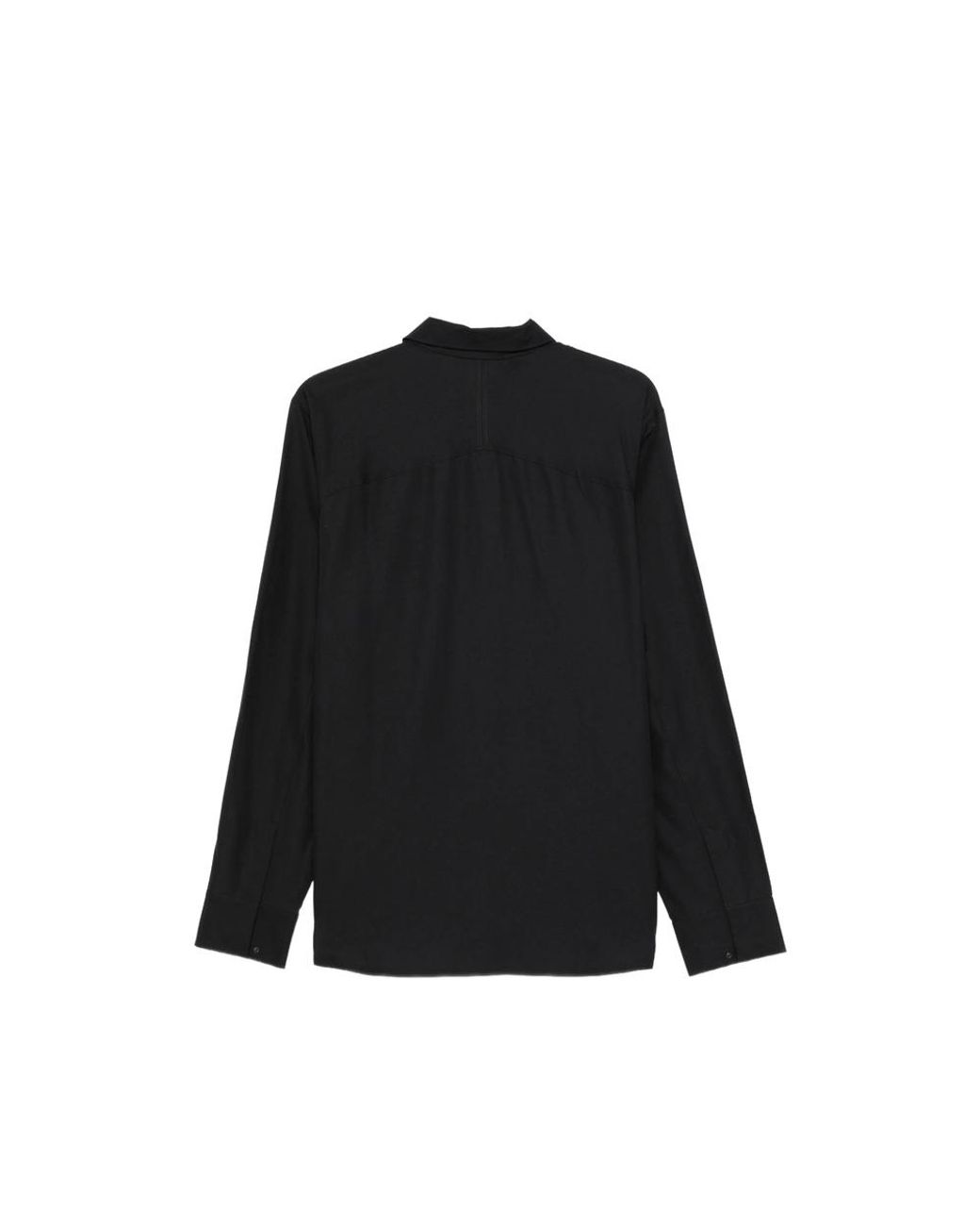 Veilance By Arc'teryx Black Concealed-Front Long-Sleeve Shirt for men