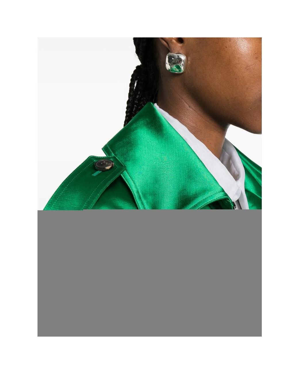 Dries Van Noten Green Trench Coats