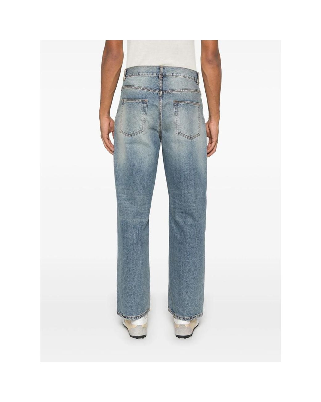 TONYWACK Blue Straight-Leg Jeans for men