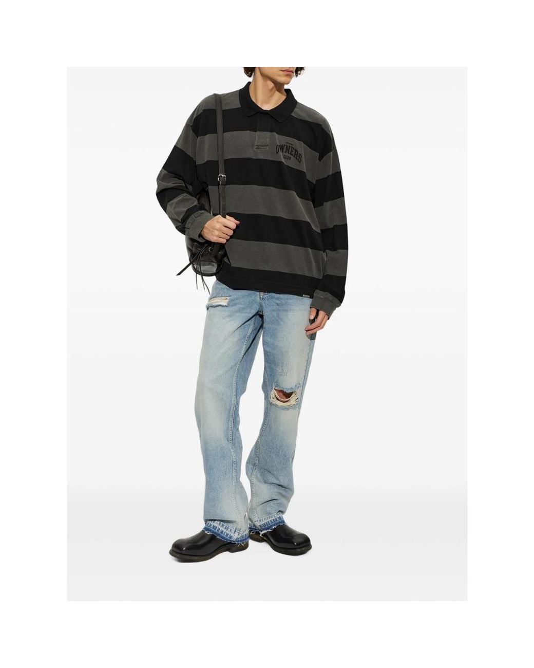Represent Blue Heaton Distressed Jeans for men