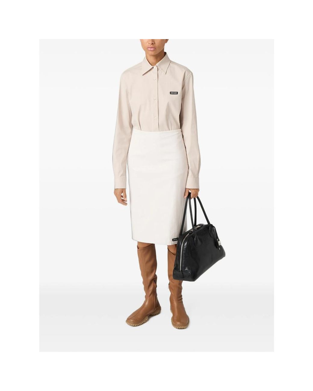 Miu Miu Natural Neutrals Tops