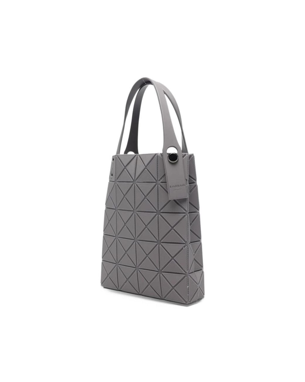 Issey Miyake Gray Lucent Geometric-Panel Tote Bag