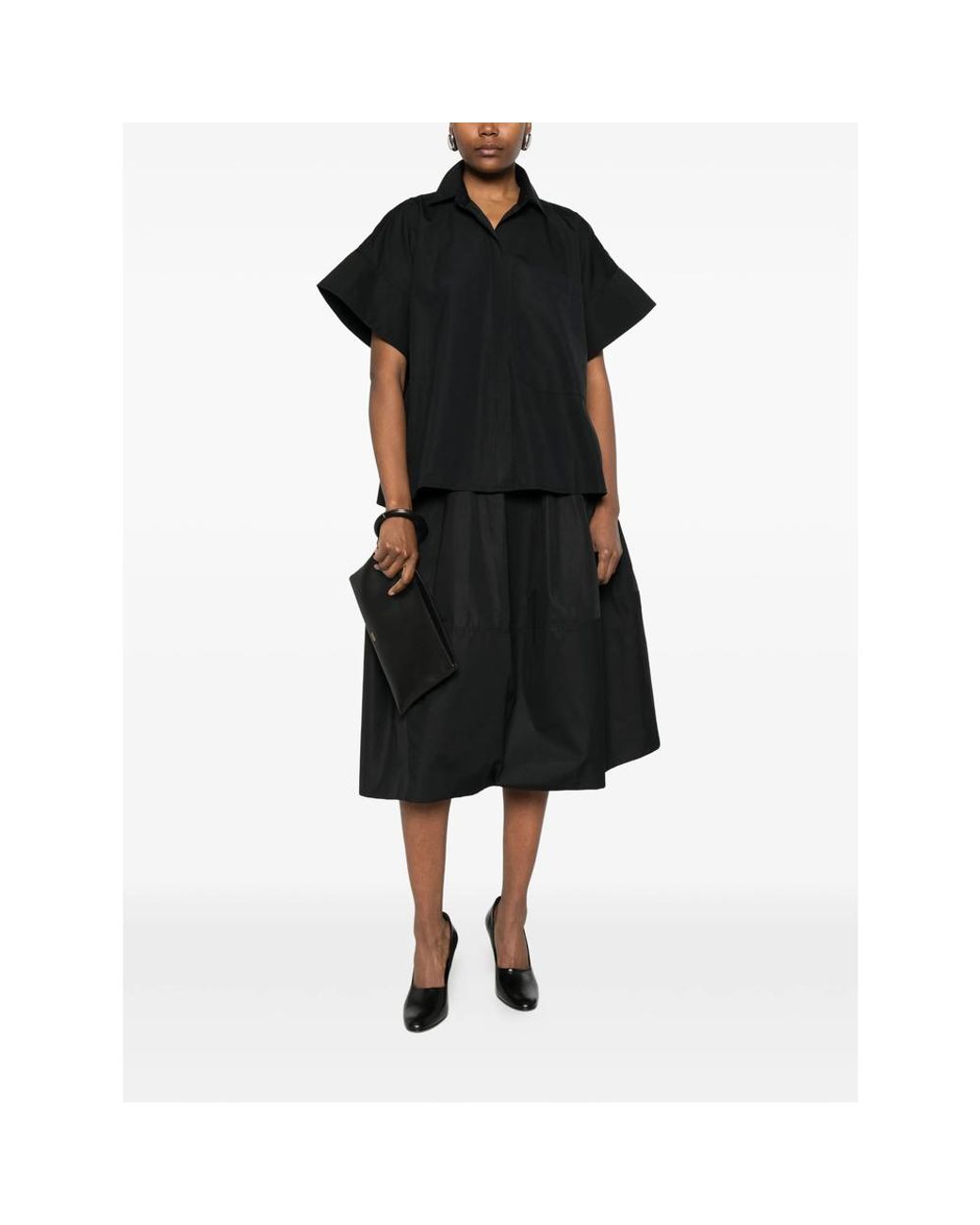 Co. Black Chest-Pocket Short-Sleeve Shirt