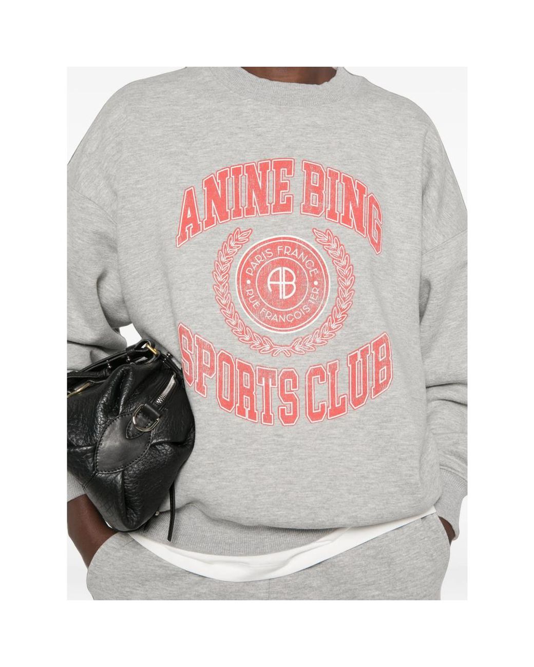 Anine Bing White Miles Sweatshirt Collegiate